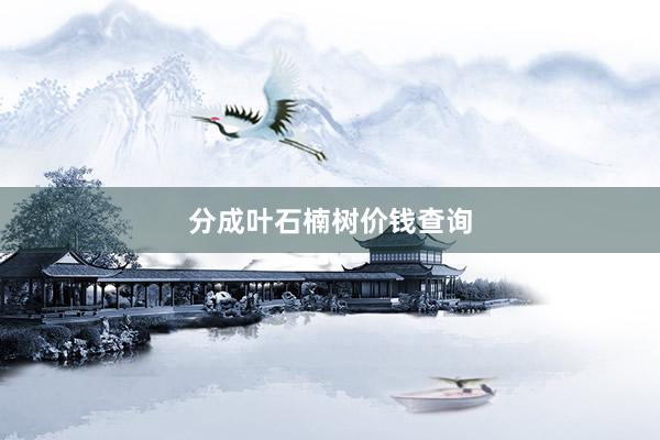 分成叶石楠树价钱查询
